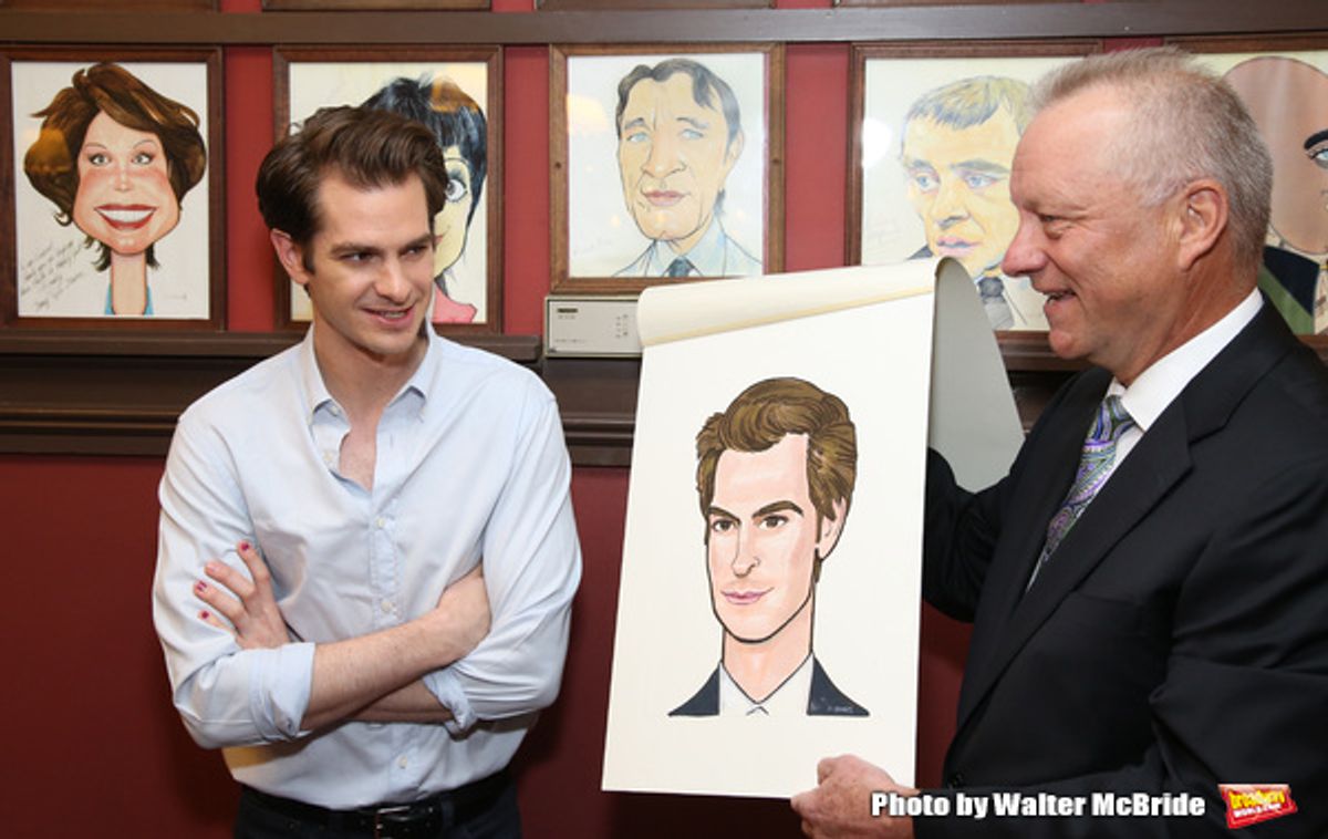 Andrew Garfield and Max Klimavicius at 