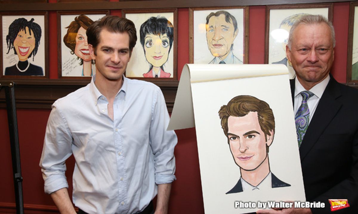 Andrew Garfield and Max Klimavicius at 