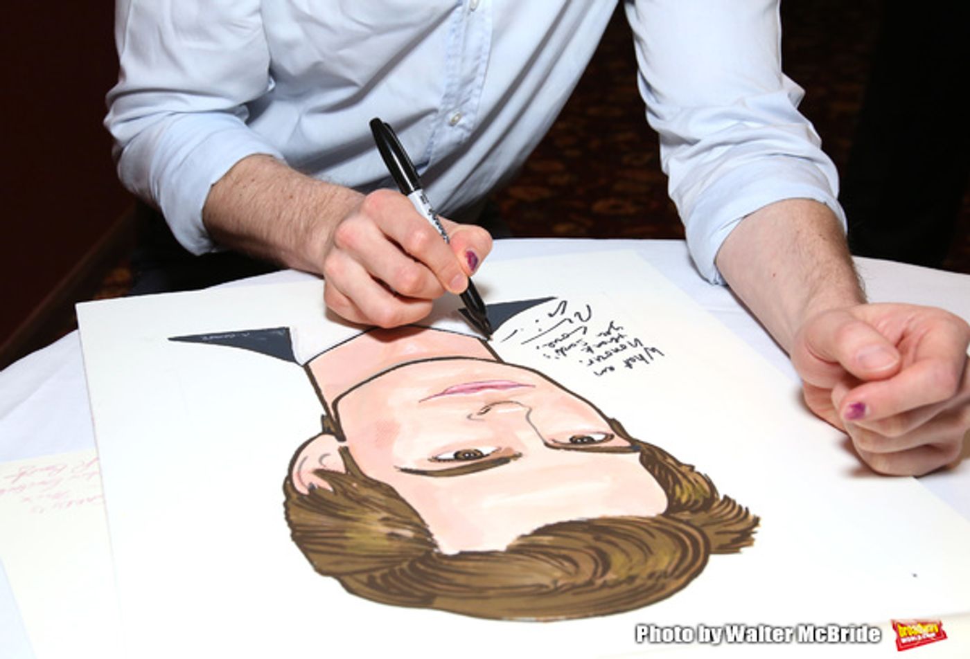 Photo Coverage: ANGELS IN AMERICA Star Andrew Garfield Celebrates His Sardi's Portrait!  Image