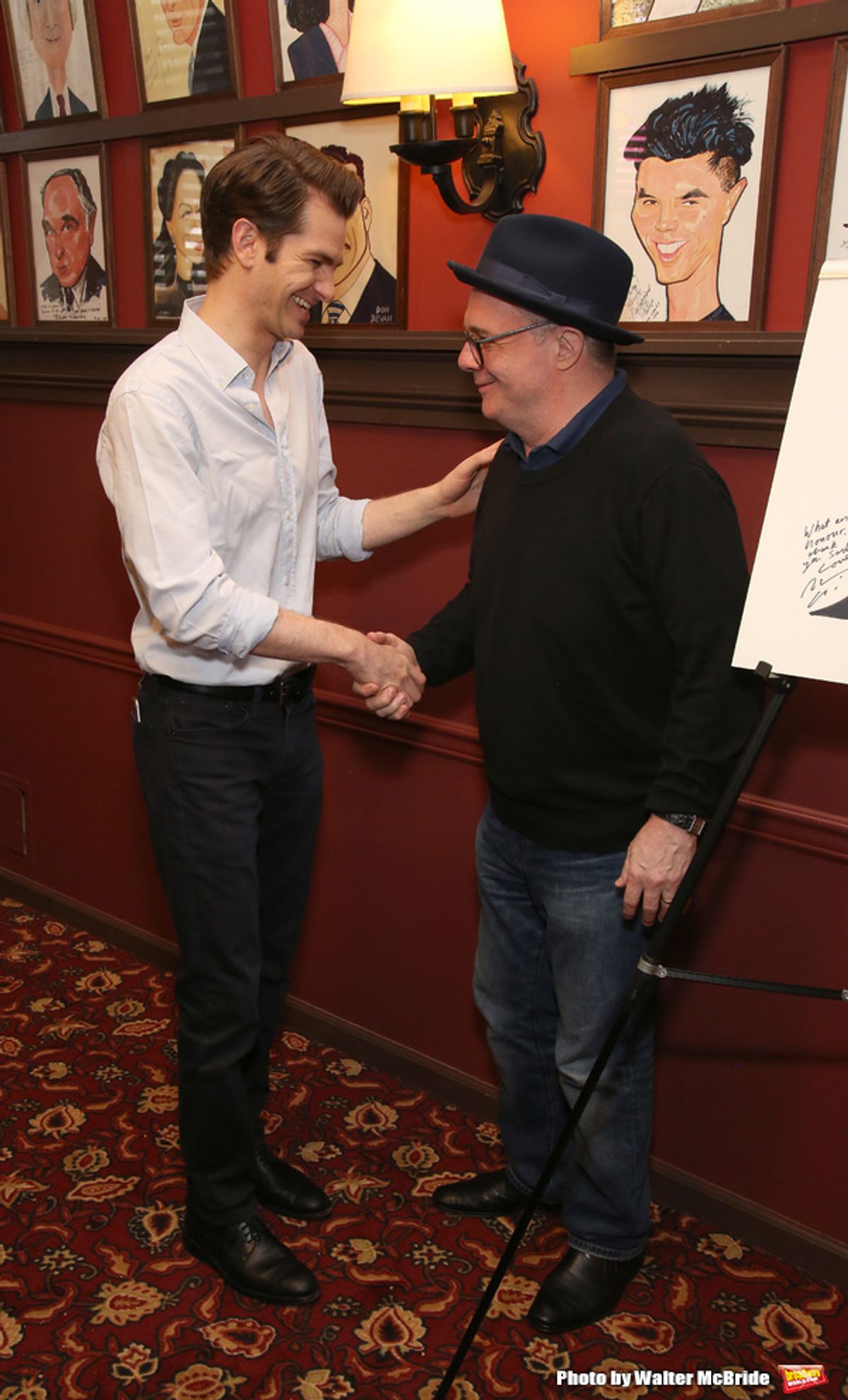 Andrew Garfield and Nathan Lane at 