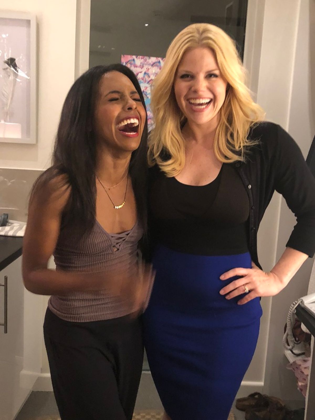 Megan Hilty and Adrienne Warren at 