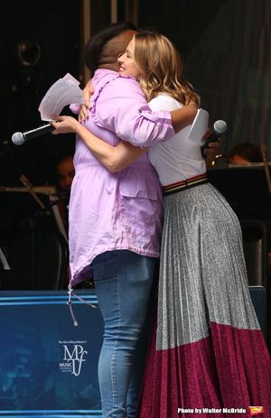 Alex Newell and Melissa Benoist Photo