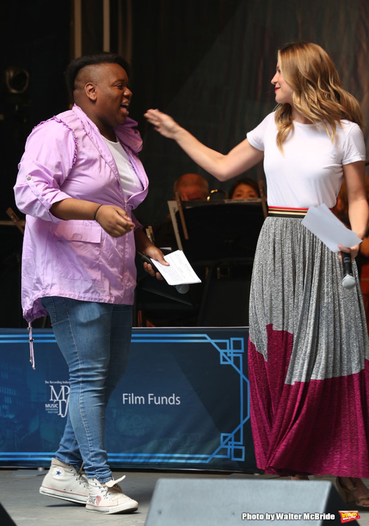 Alex Newell and Melissa Benoist  at 