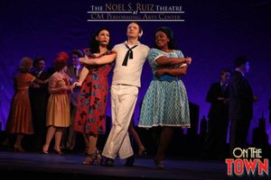 Katy Snair, Bobby Peterson (Gabey), Kara Edwards
Photo Credit: Lisa Schindlar @ BroadwayWorld Katy Snair, Bobby Peterson (Gabey), Kara Edwards
Photo Credit: Lisa Schindlar Photo