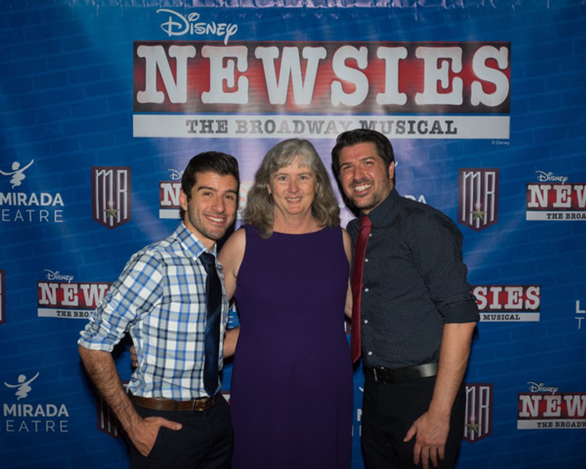 Associate Director/Choreographer Anthony Raimondi and Production Stage Manager Jill Gold with Director Richard J. Hinds at 