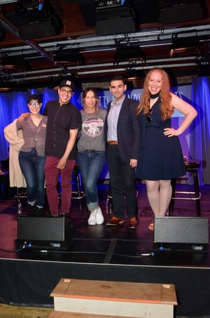 Lauren Marcus, George Salazar, Ilana Levine (Little Known Facts Host), Joe Iconis and Jennifer Ashley Tepper @ BroadwayWorld Lauren Marcus, George Salazar, Ilana Levine (Little Known Facts Host), Joe Iconis and Photo