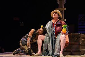 Justin J. Bell (Caliban) and Cam Magee (Stephano)  Photo