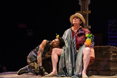 Justin J. Bell (Caliban) and Cam Magee (Stephano)  Photo