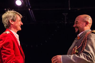 Christopher Henley (Prospero) and Frank Britton (Alonso)  Photo