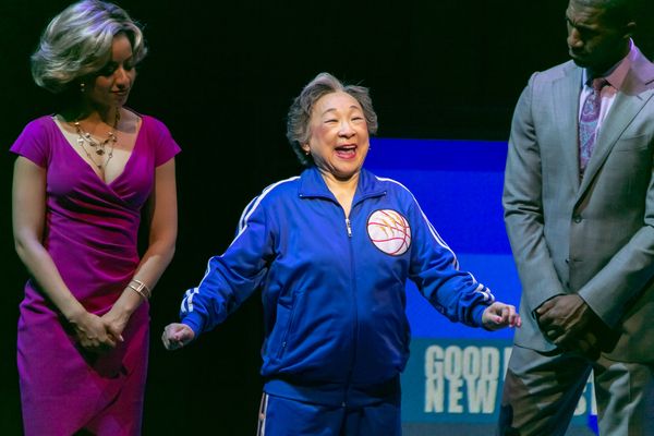 Sydni Beaudoin, Lori Tan Chinn (Mae) and Garrett Turner; Photo by Jerry Dalia Photo