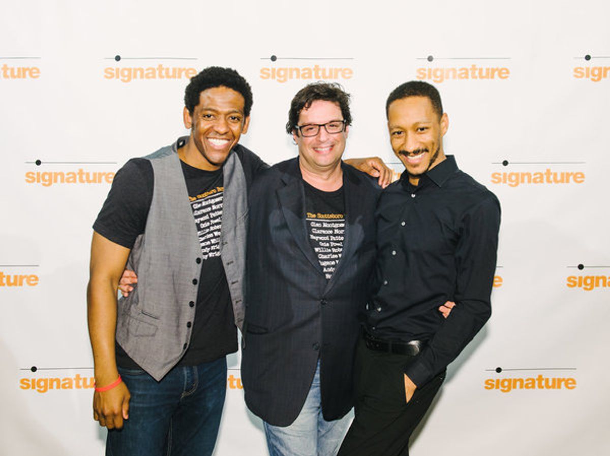 Choreographer Jared Grimes, Director Joe Calarco, and Musical Director Brian Whitted  at 