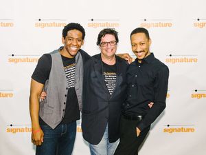 Choreographer Jared Grimes, Director Joe Calarco, and Musical Director Brian Whitted @ BroadwayWorld Choreographer Jared Grimes, Director Joe Calarco, and Musical Director Brian Whitted Photo