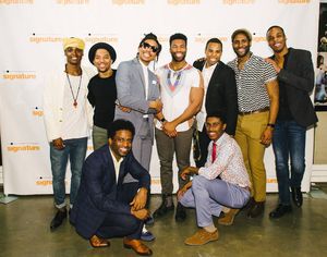 Aramie Payton, Malik Akil, Joseph Monroe Webb, Jonathan Adriel, DeWitt Fleming Jr., Darrell Purcell Jr., Andre Hinds, C.K. Edwards, and Lamont Walker II @ BroadwayWorld Aramie Payton, Malik Akil, Joseph Monroe Webb, Jonathan Adriel, DeWitt Fleming Jr., D Photo