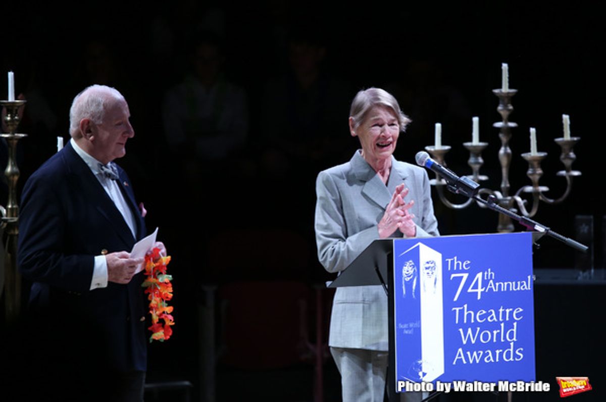 Lionel Larner and Glenda Jackson  at 