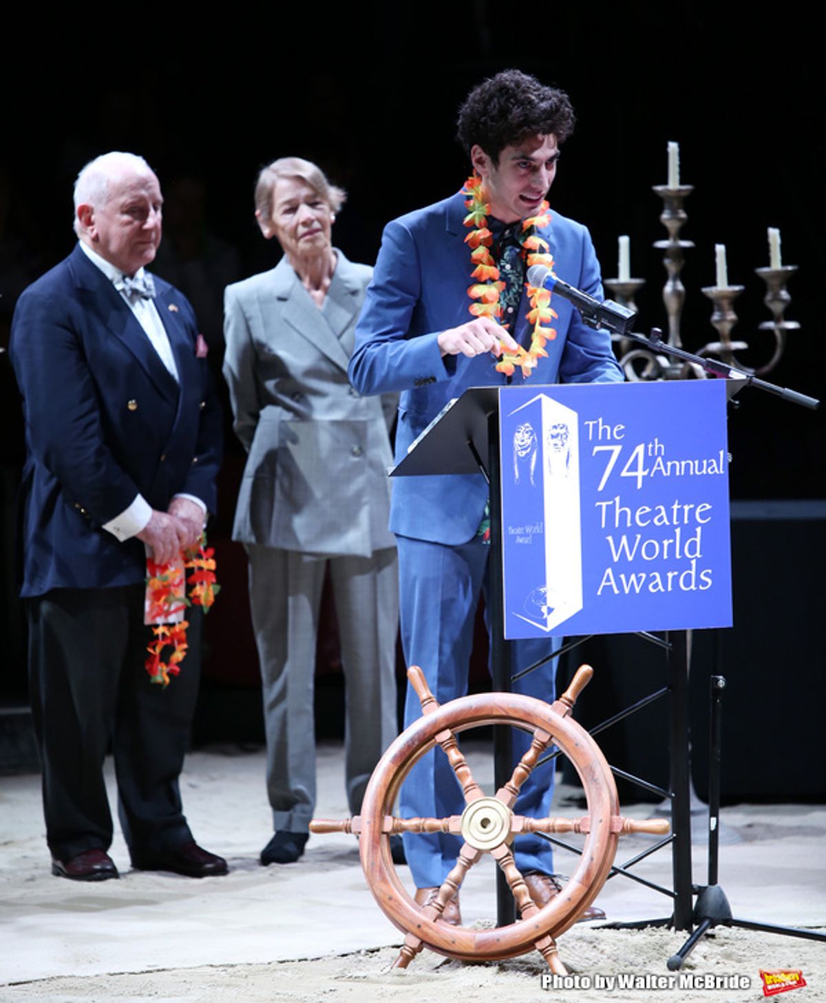 lionel Larner, Glenda Jackson and Ben Edelman  at 