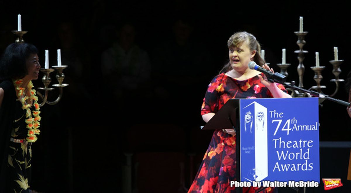 Baayork Lee and Jamie Brewer at 