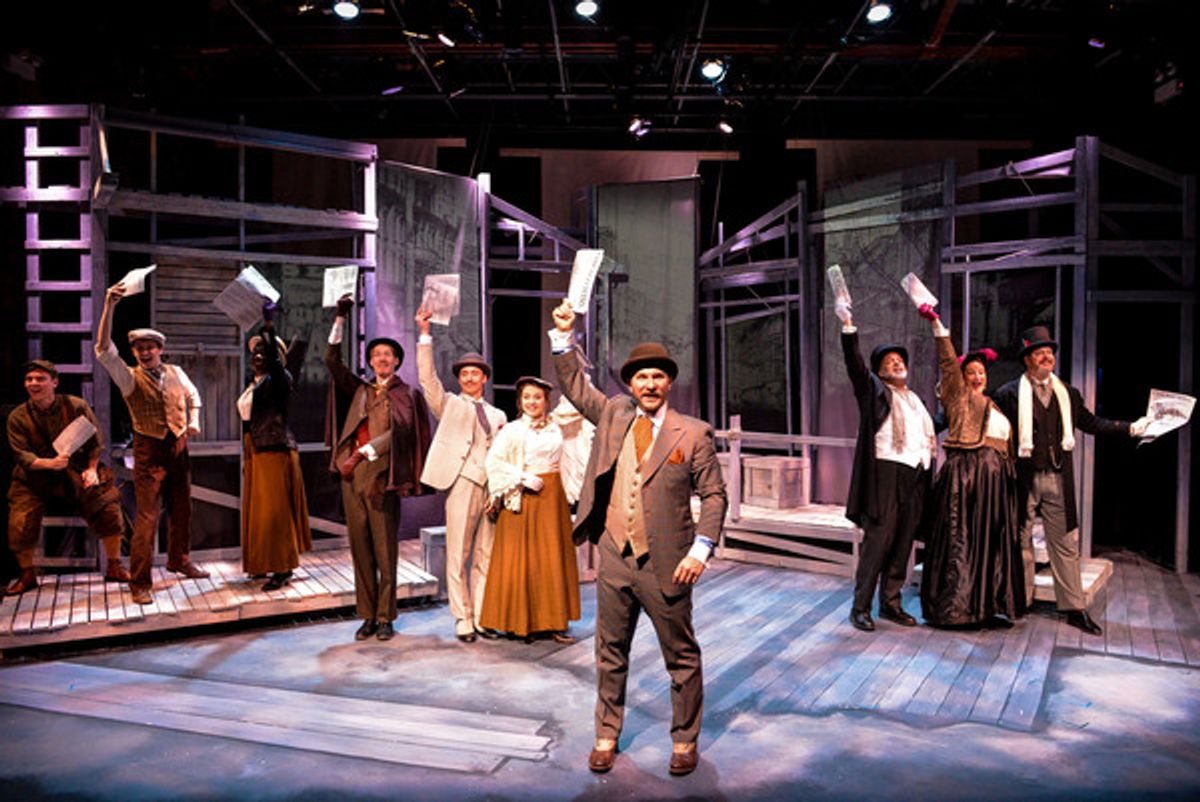 Pavi Proczko with (back, l tor) Jacob Fjare, Chase Wheaton-Werle, Arielle Leverett, Daniel Leahy, Sam Massey, Laura Degrenia, Michael Kingston, Genevieve Thiers and Rob Brady at 