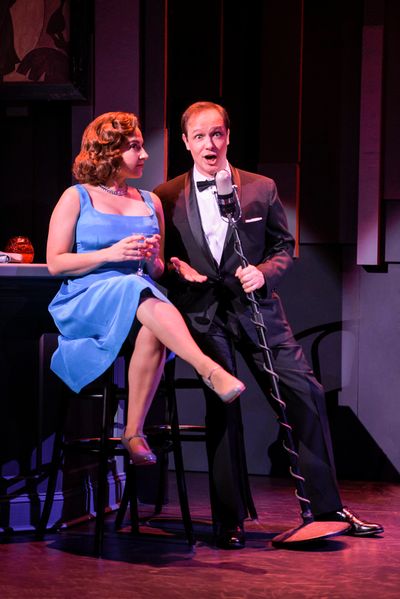 L-R: Natalie (Donna Vivino) attends the Cafe Society Nightclub where comedian Mickey  Photo