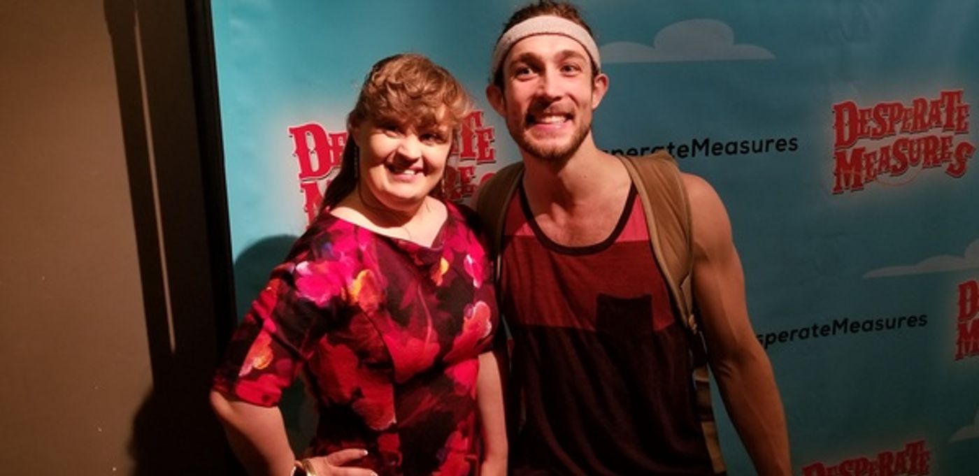 Photo Flash: Jamie Brewer Stops by Off-Broadway's DESPERATE MEASURES  Image