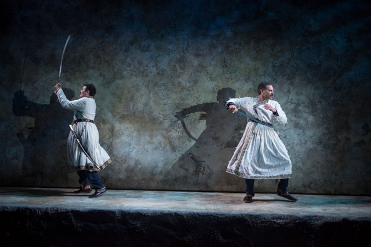 Arian Moayed (Babur) and Omar Metwally (Humayun) at 