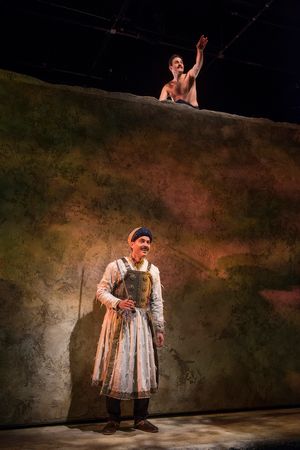 Omar Metwally (Humayun) and (Above) Arian Moayed (Babur) Photo