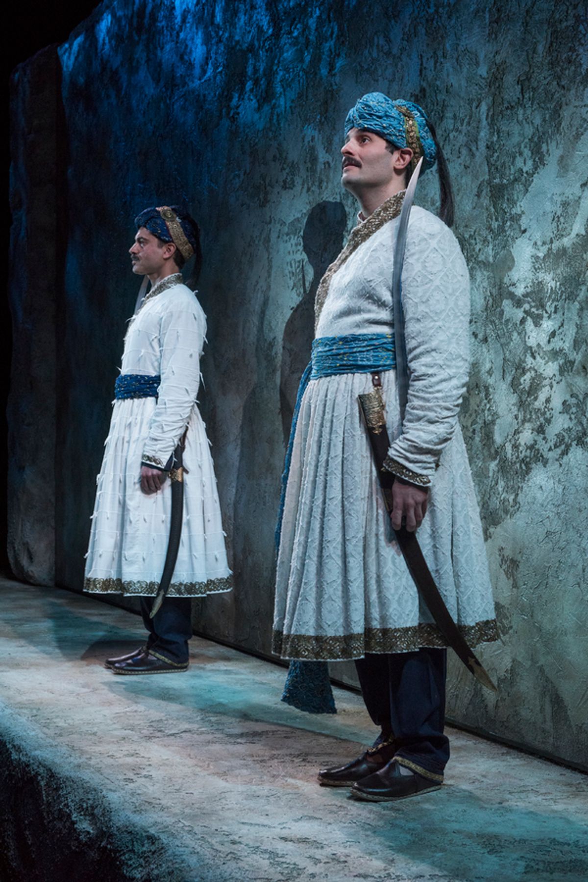 Omar Metwally (Humayun) and Arian Moayed (Babur) at 