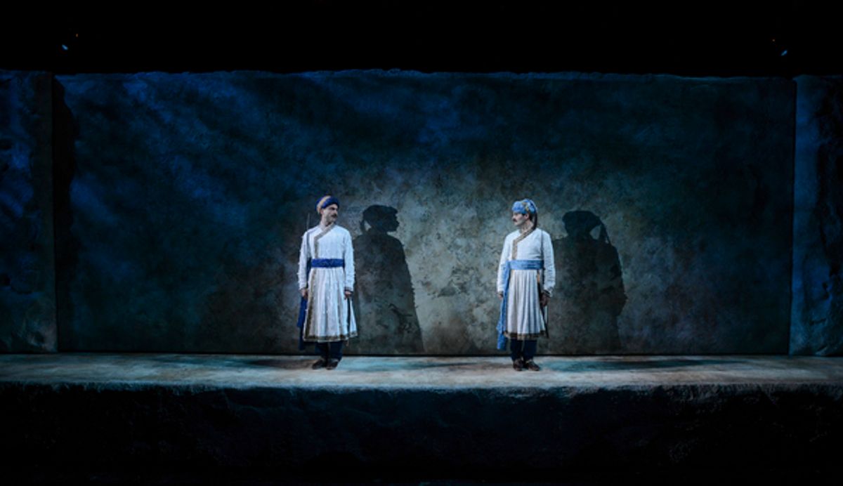 Omar Metwally (Humayun) and Arian Moayed (Babur) at 