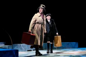 Lauren Cohn (Agnes Gooch) and Jake Ryan Flynn (Young Patrick Dennis) @ BroadwayWorld Lauren Cohn (Agnes Gooch) and Jake Ryan Flynn (Young Patrick Dennis) Photo