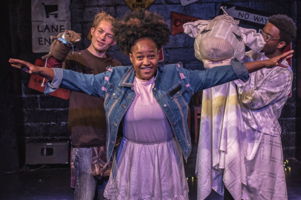 Zach Fifer, Starr Kirkland & Caleb Anthony Green in CINDY. Photo by Clinton B Photography. at 