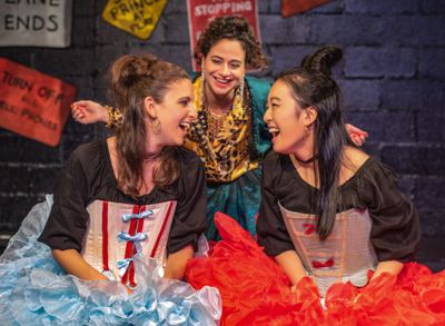 Veronica Cooper, Rachel E. Evans & Emily Ma in CINDY. Photo by Clinton B Photography. Photo