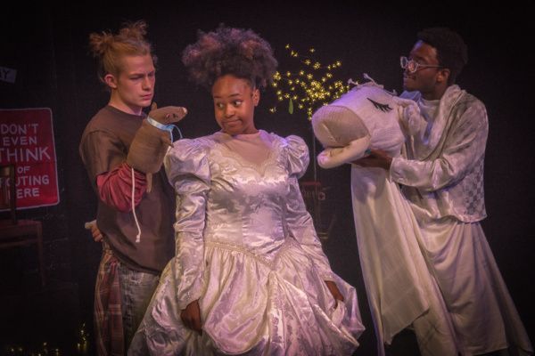 Zach Fifer, Starr Kirkland & Caleb Anthony Green in CINDY. Photo by Clinton B Photogr Photo
