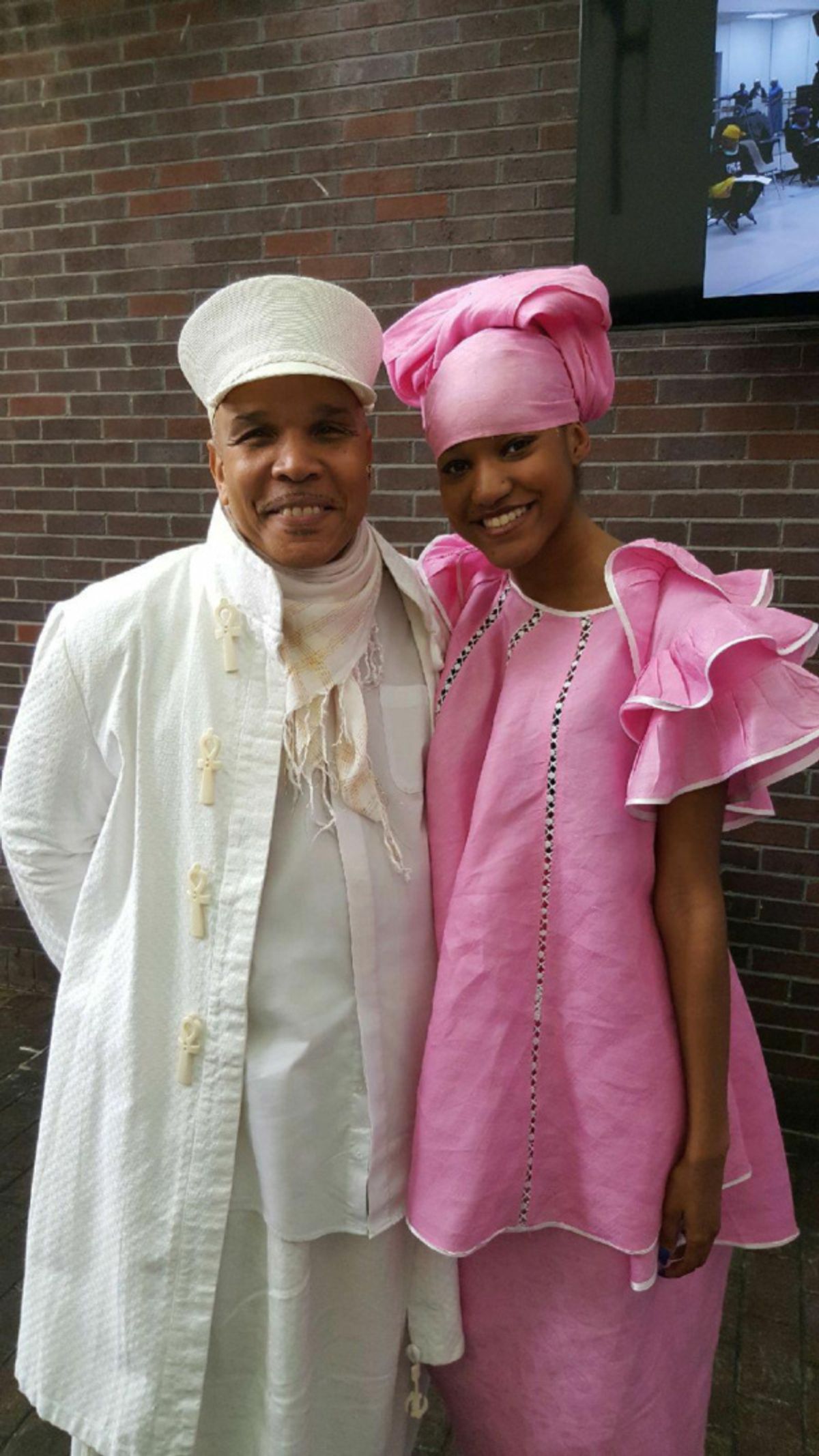 COLBY CHRISTINA AT DANCE AFRICA WITH ARTISTIC DIRECTOR BABA ABDEL SALAAM. (2017) at 