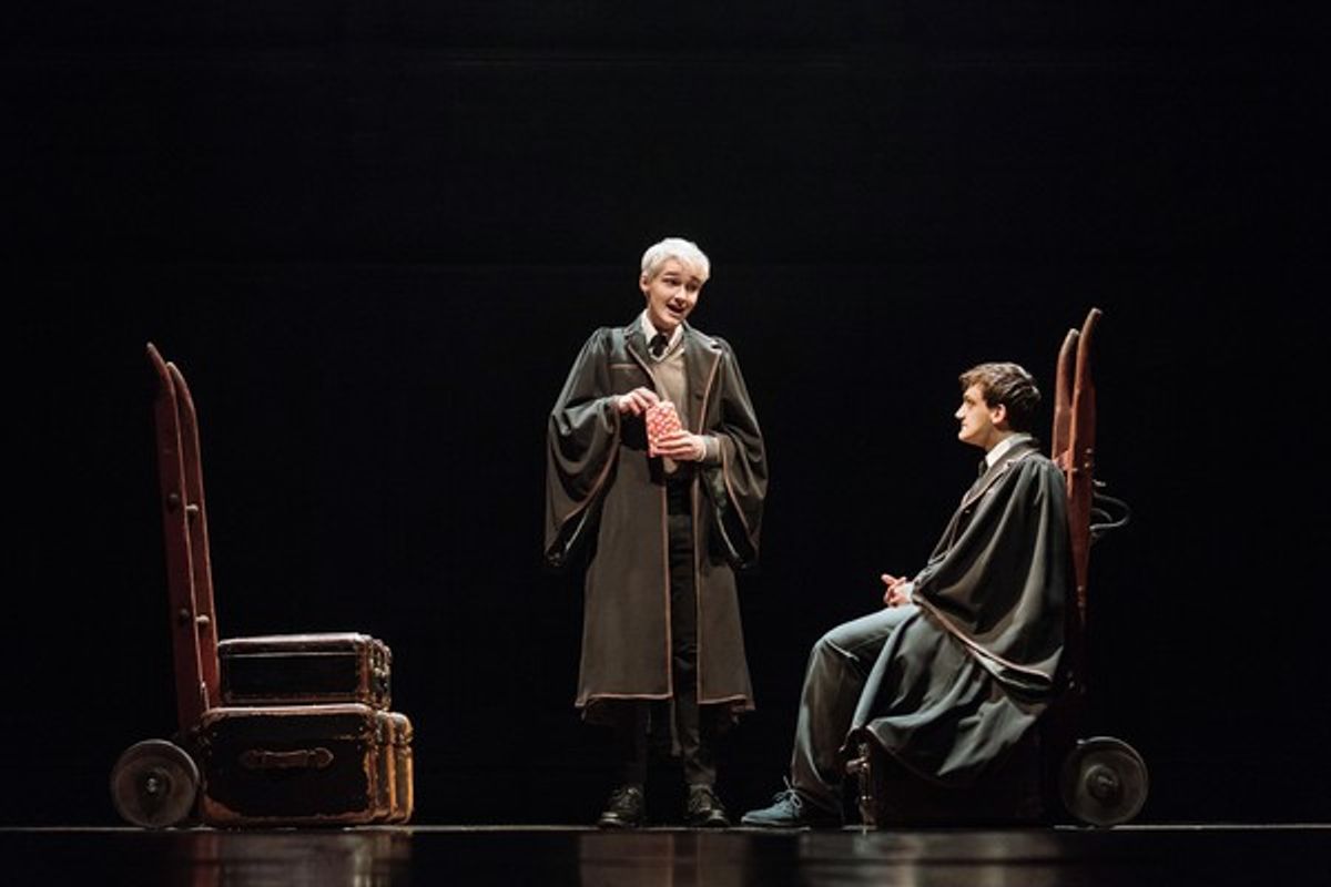 Jonathan Case (Scorpius Malfoy) and Joe Idris-Roberts (Albus Potter) at 