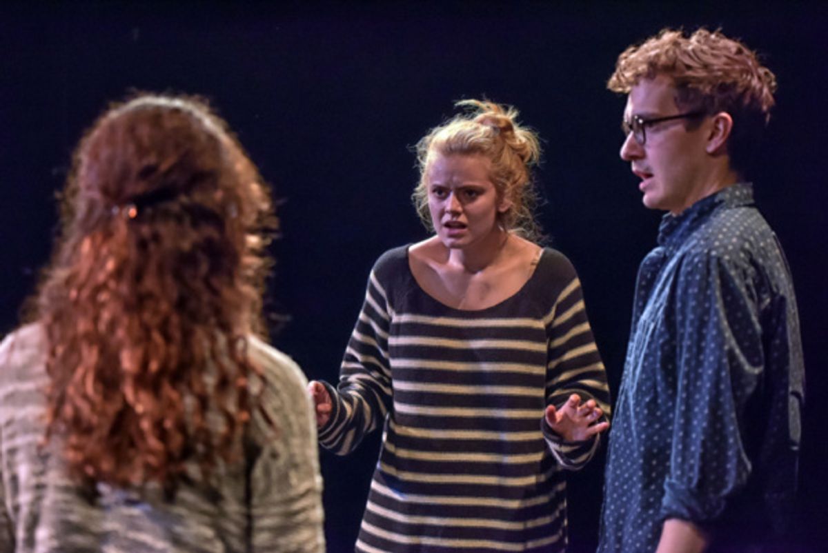 Tallie Gabriel, Michael Fell & Ellie Gossage in What Happened That Night. Photo by Clinton B Photography. at 