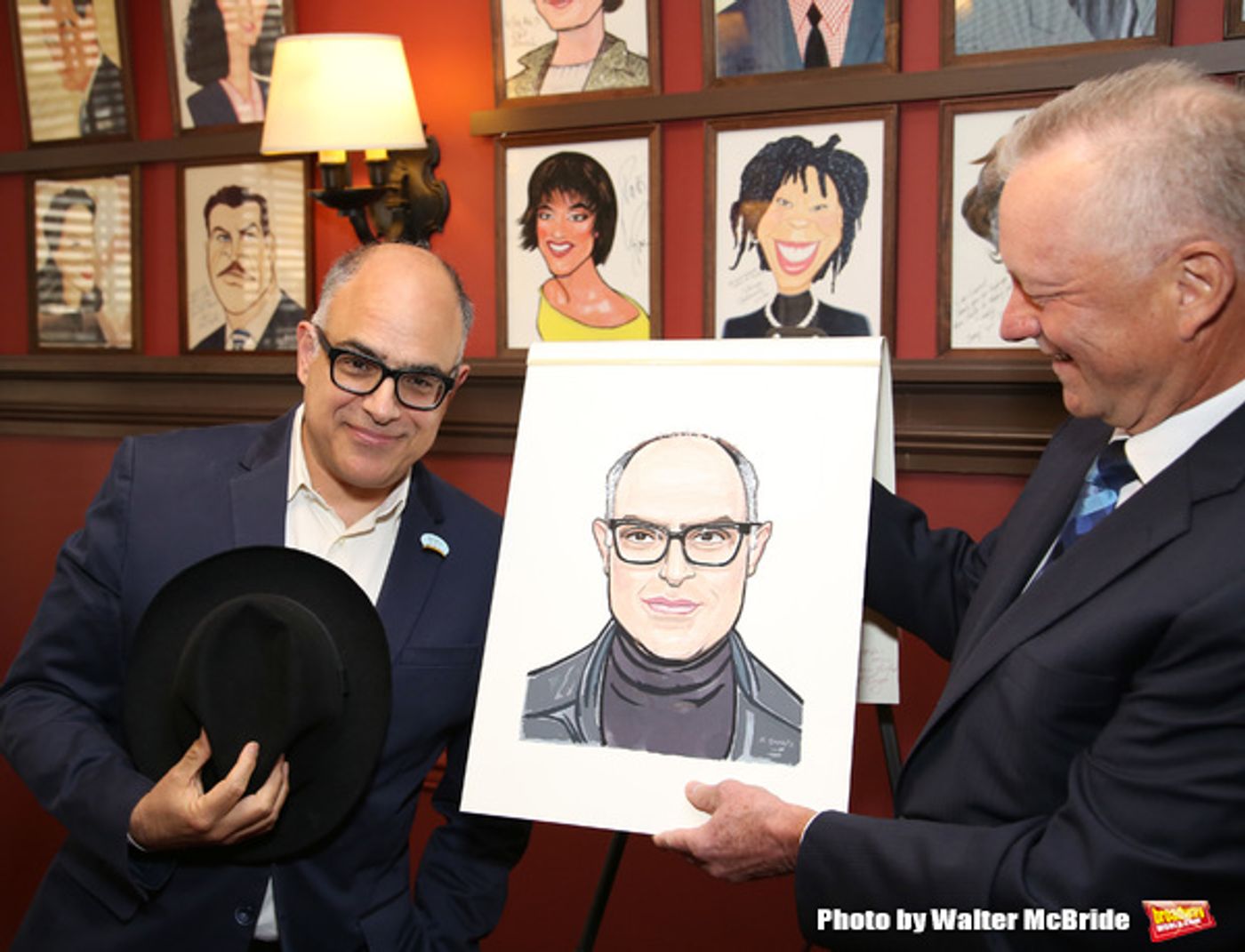 Photo Coverage: LuPone, Lenk, and Butz Help Celebrate the Unveiling of David Yazbek's Portrait at Sardi's  Image