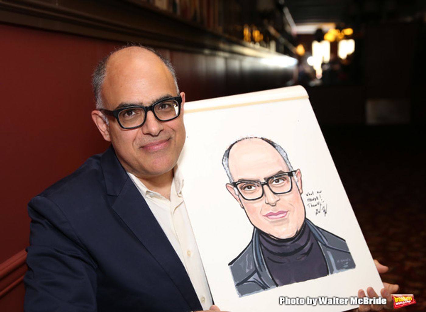 Photo Coverage: LuPone, Lenk, and Butz Help Celebrate the Unveiling of David Yazbek's Portrait at Sardi's  Image