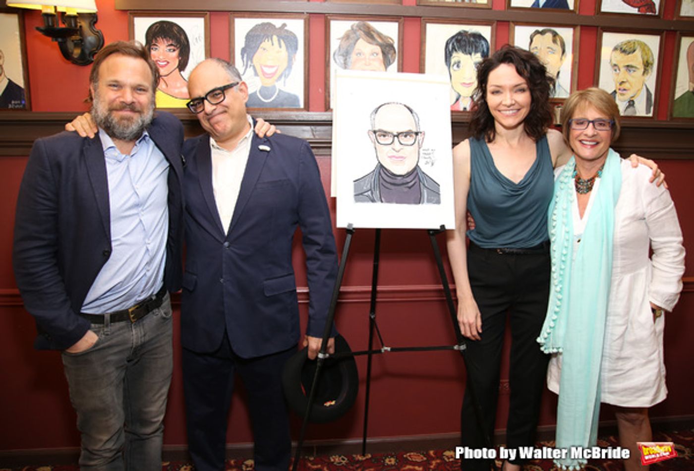 Photo Coverage: LuPone, Lenk, and Butz Help Celebrate the Unveiling of David Yazbek's Portrait at Sardi's  Image