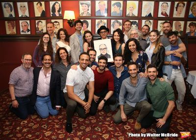 David Yazbek with the cast and crew from â€˜The Bandâ€™s Visitâ€™  Photo