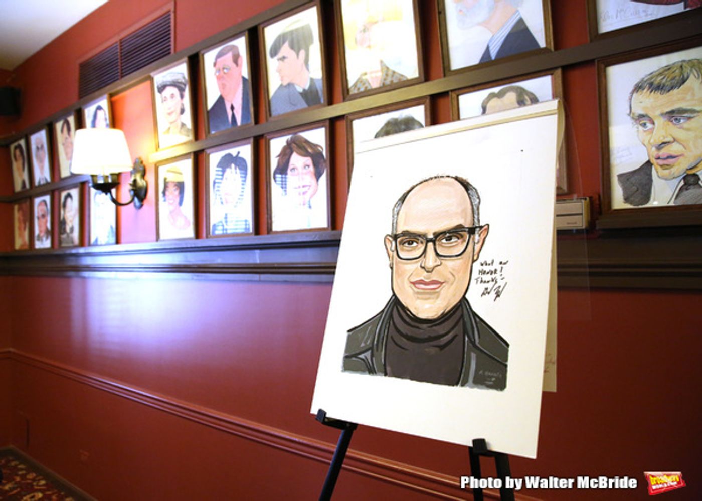 Photo Coverage: LuPone, Lenk, and Butz Help Celebrate the Unveiling of David Yazbek's Portrait at Sardi's  Image