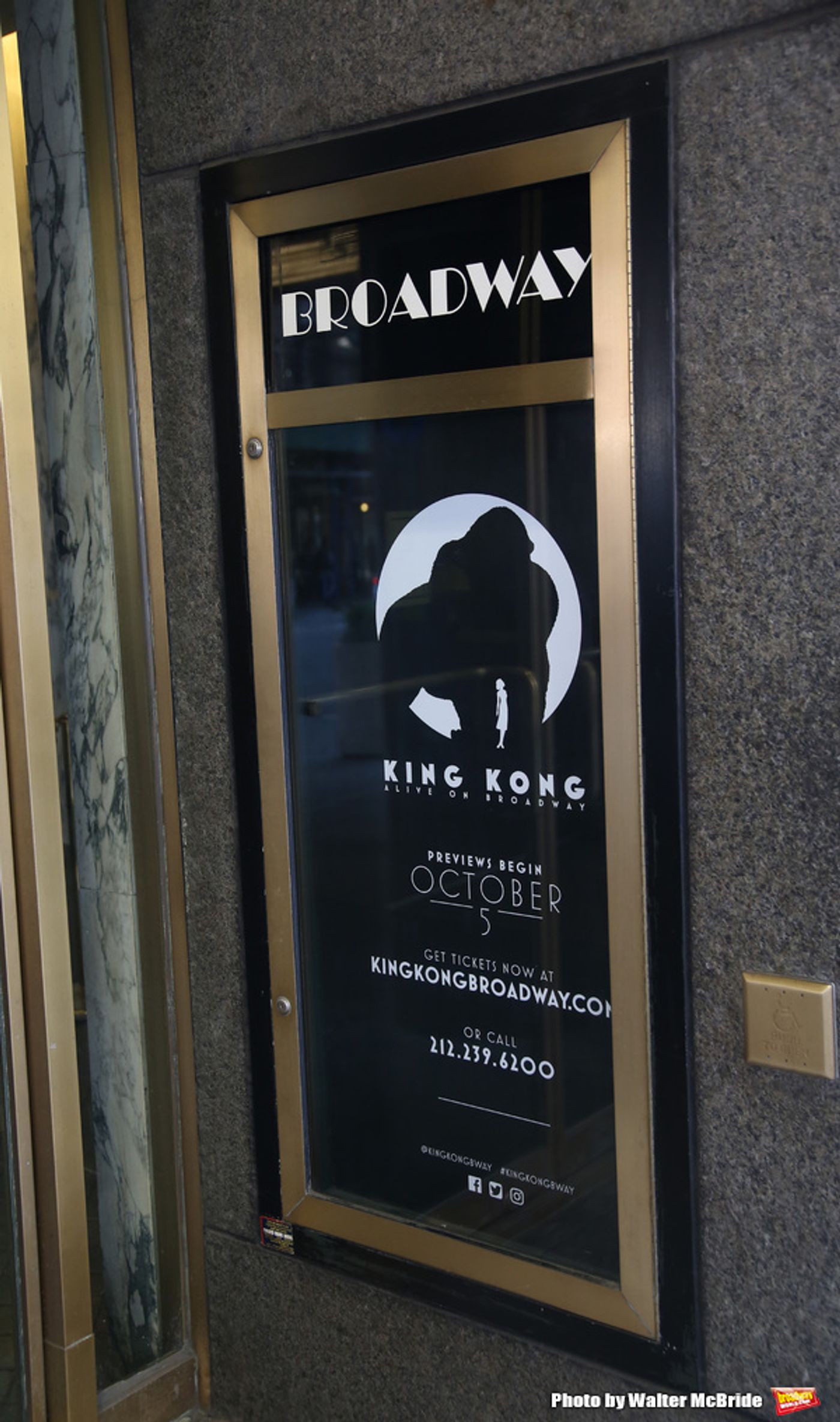 Up on the Marquee: KING KONG arrives on Broadway!  Image