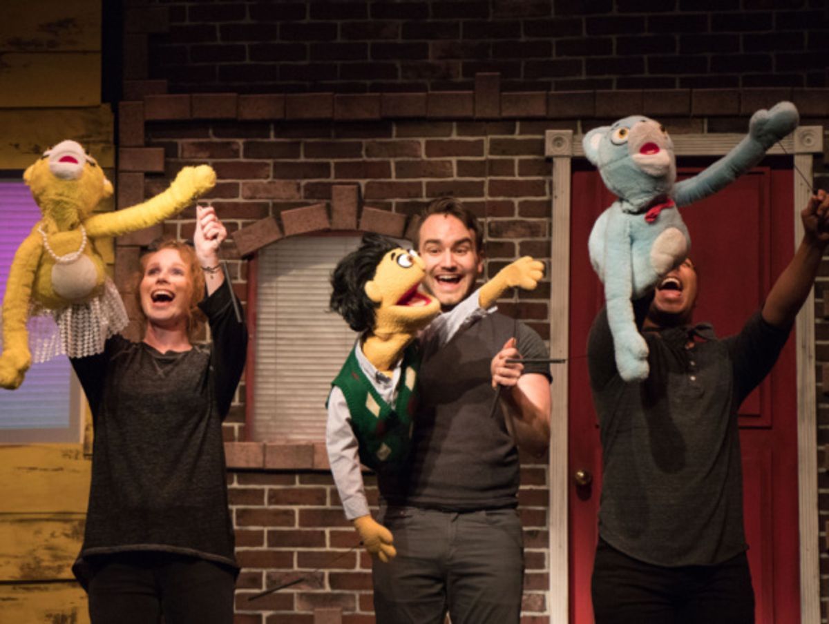 Emilie Rose Danno and William Marquez in Avenue Q at Metropolis at 