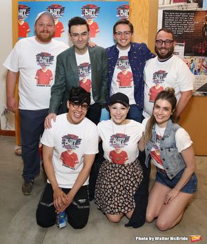 1st row: George Salazar, Lauren Marcus, Katlyn Carlson 2nd row: Jason SweetTooth Williams, Joe Iconis, Will Roland and Stephen Brackett @ BroadwayWorld 1st row: George Salazar, Lauren Marcus, Katlyn Carlson 2nd row: Jason SweetTooth Will Photo