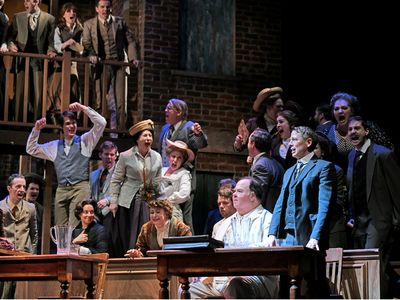E.E. BELL, JEFF SKOWRON and THE CAST Photo