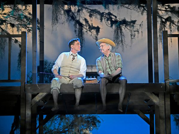 DAVIS GAINES and ROBERT W. LAUR Photo