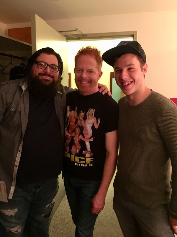 Photo Flash: Nolan Gould and Tim Realbuto Visit Jesse Tyler Ferguson Off-Broadway  Image