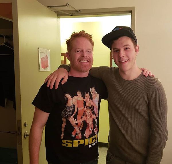 Photo Flash: Nolan Gould and Tim Realbuto Visit Jesse Tyler Ferguson Off-Broadway  Image