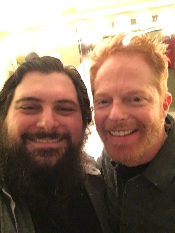 Photo Flash: Nolan Gould and Tim Realbuto Visit Jesse Tyler Ferguson Off-Broadway  Image