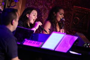 Rachel MacKenzie and Jillian Soares sing â€"Underneath It Allâ€
 Photo