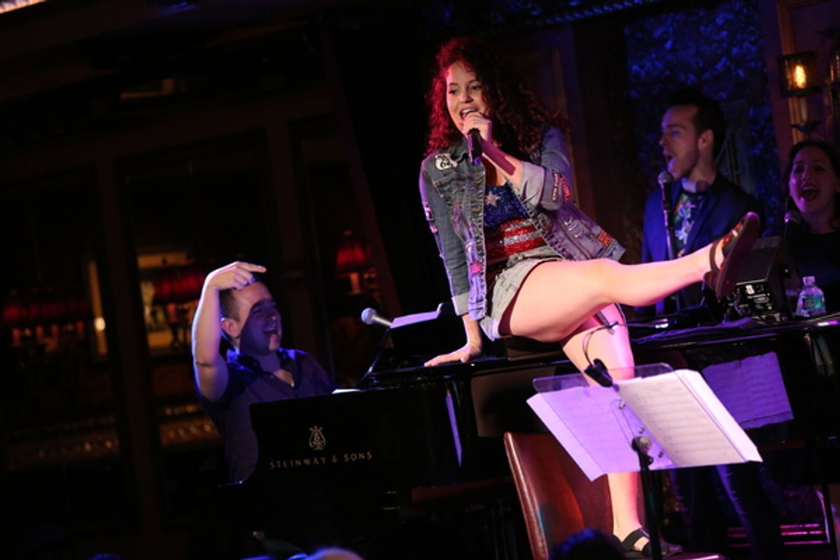 Janet Krupin sings â€�"Hollaback Girlâ€
 at 