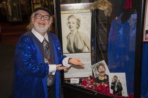 Emmy winner, Grammy nominee and best selling Author, Geoffrey Mark, with friend, Rip Taylor's, exhibit @ BroadwayWorld Emmy winner, Grammy nominee and best selling Author, Geoffrey Mark, with friend, Rip Photo